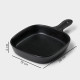 Блюдо для подачи Magistro Carbon, 28×19×4 см, фарфор, чёрное