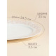 Блюдо SL Home «Аманде», 34.5×23×2.5 см, овальное, фарфор, белое