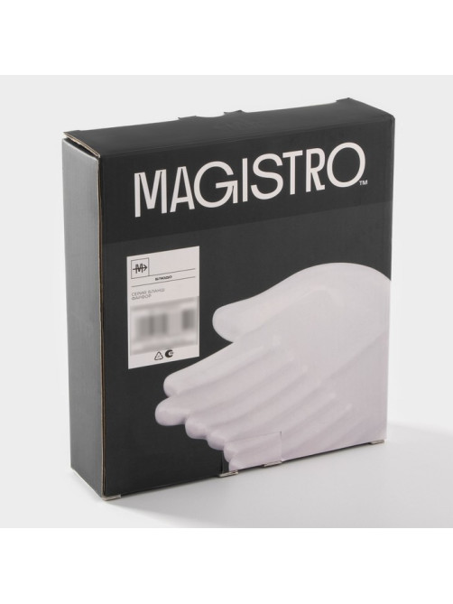Блюдо Magistro «Ладони», 20×18×5 см, фарфор, белое