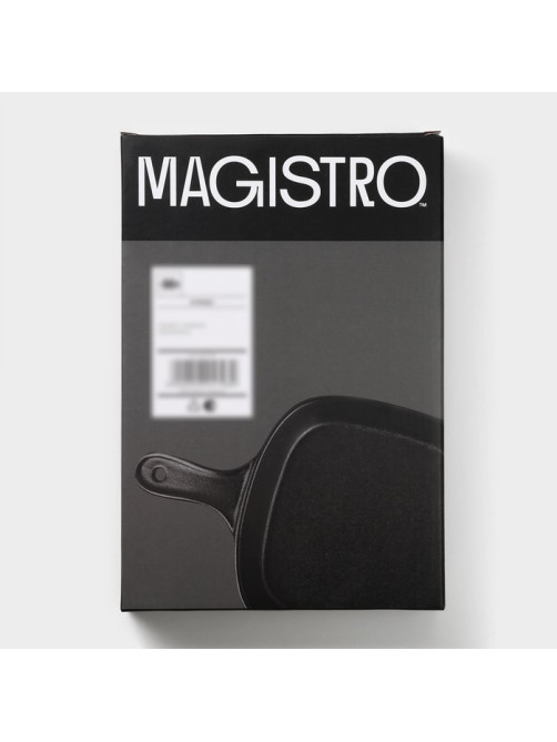 Блюдо для подачи Magistro Carbon, 28×19×4 см, фарфор, чёрное