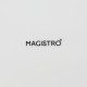 Блюдо фарфоровое для подачи с деревянной ручкой Magistro, d=20 см, белое