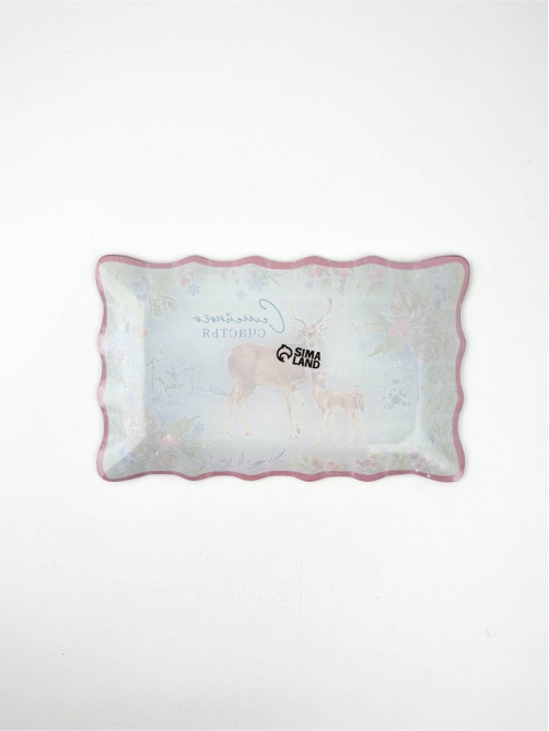 Блюдо новогоднее «Семейного счастья», 24.6×14.7 см
