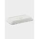 Блюдо для подачи WY Bloomware, 25×14×2.5 см, фарфор, зелёное/белое