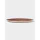 Блюдо для подачи Magistro Wood, 16×14×0.6 см, фарфор, коричневое