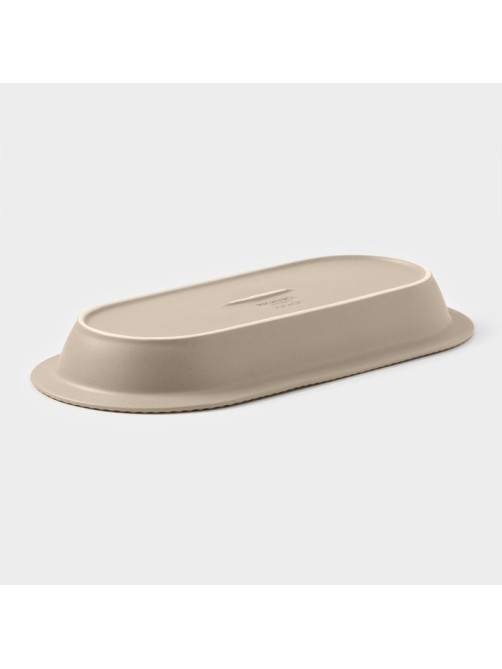Блюдо Magistro Jarwah Lausanne, 32×15.5 см, фарфор, бежевое