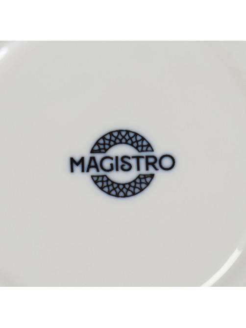 Набор блюдец фарфоровых Magistro Mediterana, 2 предмета: 16×15 см, цвет бежевый