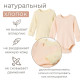 Комплект боди детских MINAKU: Basic Line BABY, рост 68-74 см, цвет молочный, кремовый