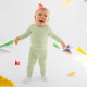 Комплект боди детских MINAKU: Basic Line BABY, рост 74-80 см, шалфей, бежевый