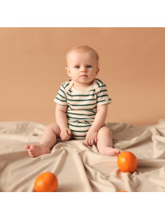 Боди детское «Крошка Я» Oranges, рост 80-86, цвет молочный