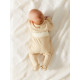 Боди детское с длинным рукавом MINAKU Nature, рост 54-56 см, бежевое