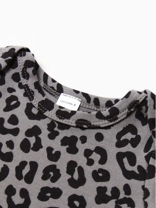 Боди для девочки «Крошка Я» Trendy grey, рост 86-92 см