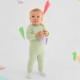 Комплект боди детских MINAKU: Basic Line BABY, рост 62-68 см, шалфей, бежевый
