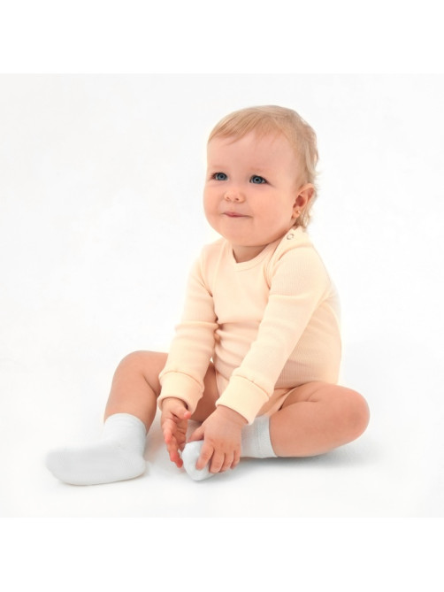 Комплект боди детских MINAKU: Basic Line BABY, рост 68-74 см, цвет молочный, кремовый