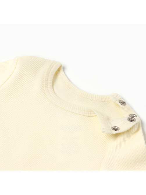 Комплект боди детских MINAKU: Basic Line BABY, рост 86-92 см, цвет молочный, кремовый