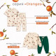 Боди детское «Крошка Я» Oranges, рост 74-80, цвет молочный