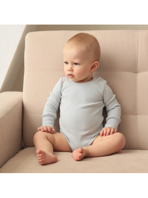 Комплект боди детских MINAKU: Basic Line BABY, рост 74-80 см, светло-серый, графит