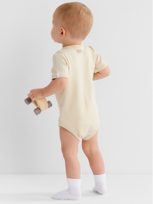 Боди детское MINAKU Nature, рост 74-80 см, бежевое