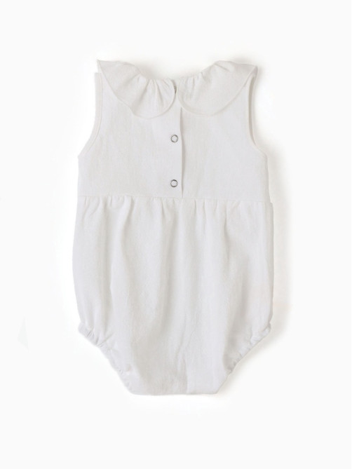 Боди для девочки с воротником MINAKU, рост 80-86 см, белое