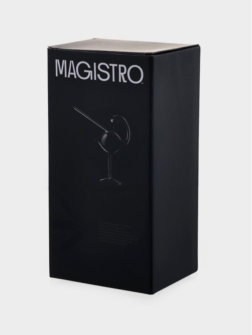 Бокал для коктейля Magistro «Лебедь», 170 мл, 7×20 см, с трубочкой, стекло, прозрачный