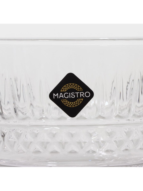 Бокалы для шампанского Magistro «Элизиум», 250 мл, 10.2×16.5 см, стекло, набор 2 шт., прозрачные