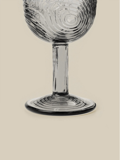 Бокал для вина SL-Home «Барк», 280 мл, стекло, серый