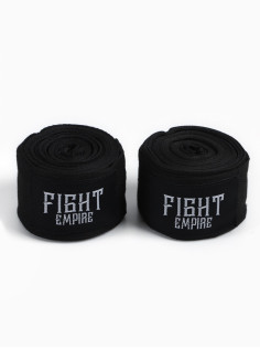 Бинты боксёрские FIGHT EMPIRE, 5 м, эластичные, чёрные