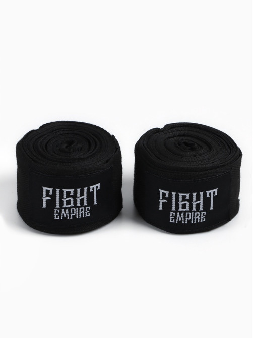 Бинты боксёрские FIGHT EMPIRE, 5 м, эластичные, чёрные