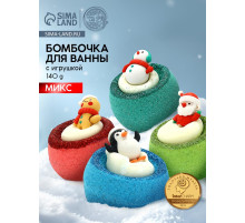 Бомбочка с игрушкой URAL LAB, 140 г, МИКС