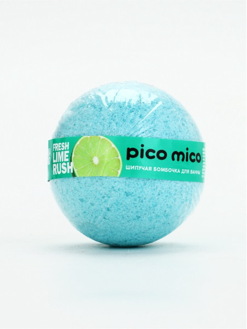 Бомбочка для ванны, 120 г, аромат свежий лайм, PICO MICO