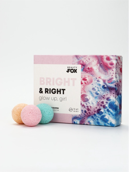 Набор бомбочек для ванны «Для самой яркой», 12 шт. х 40 г, BEAUTY FOX