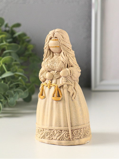 Фигурка гипс «Берегиня Судебница», 13.5×7×6 см, слоновая кость