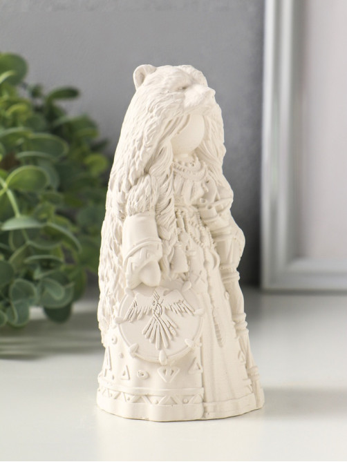 Фигурка гипс «Берегиня Шаманка медведица», 13.5×6 см