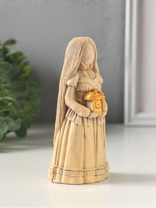 Фигурка гипс «Берегиня Хранительница времени», 13.5×5×5.5 см, слоновая кость