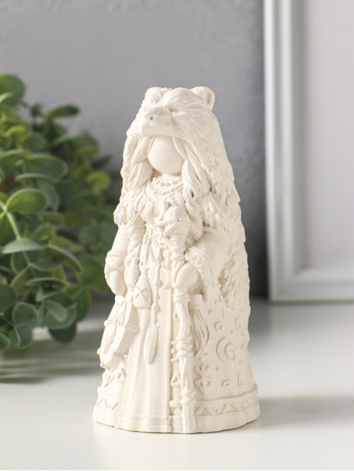 Фигурка гипс «Берегиня Шаманка медведица», 13.5×6 см