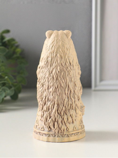 Фигурка гипс «Берегиня Шаманка медведица», 13.5×6 см, слоновая кость