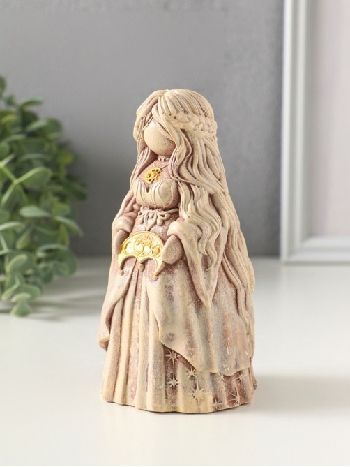 Фигурка гипс «Берегиня Лунница», 14×7 см, слоновая кость