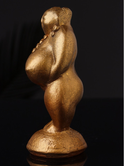 Фигурка гипс «Богиня плодородия», 13×6×6 см, бронза