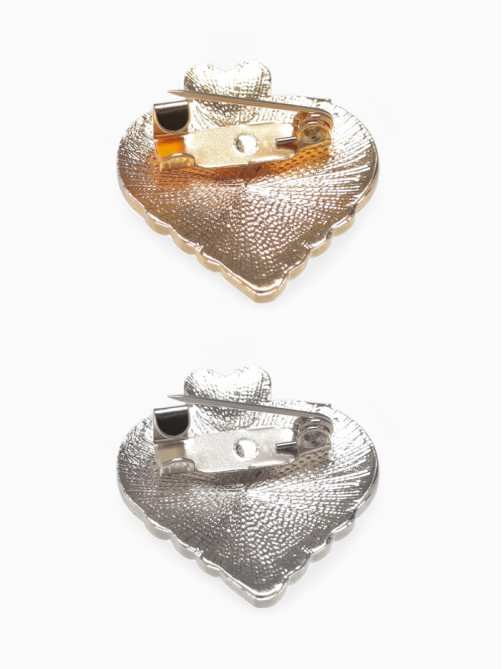 Брошь «Сердце из рукопожатия», МИКС