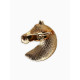 Брошь с эмалью «Лошадь», МИКС в золоте
