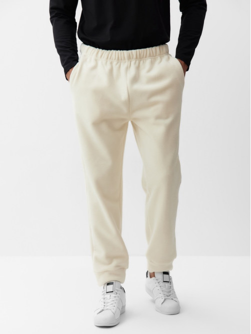 Брюки флисовые мужские спортивные MINAKU: Fleece Soft, размер 50, бежевые