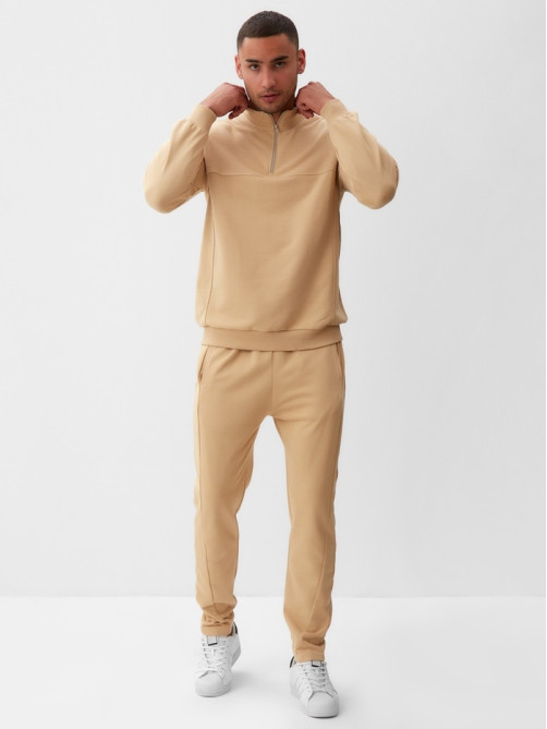 Брюки мужские MINAKU: Casual Collection MAN, размер 52, бежевые