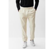 Брюки флисовые мужские спортивные MINAKU: Fleece Soft, размер 46, бежевые