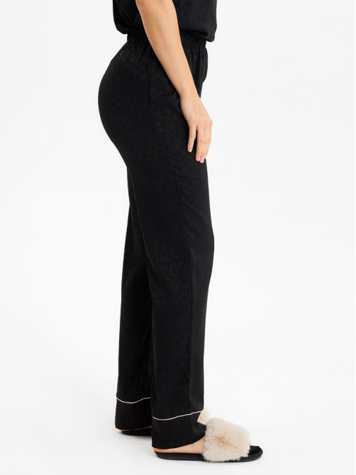 Брюки домашние женские KAFTAN Leo black collection, размер 48-50