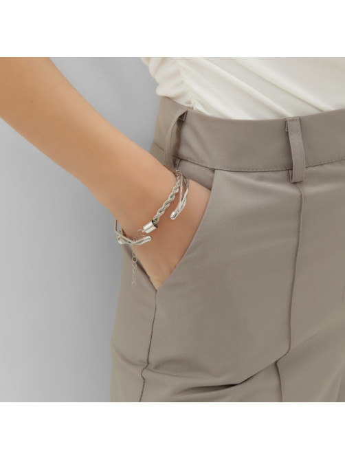 Брюки женские зауженные MINAKU: Casual Collection, бежевые, размер 48