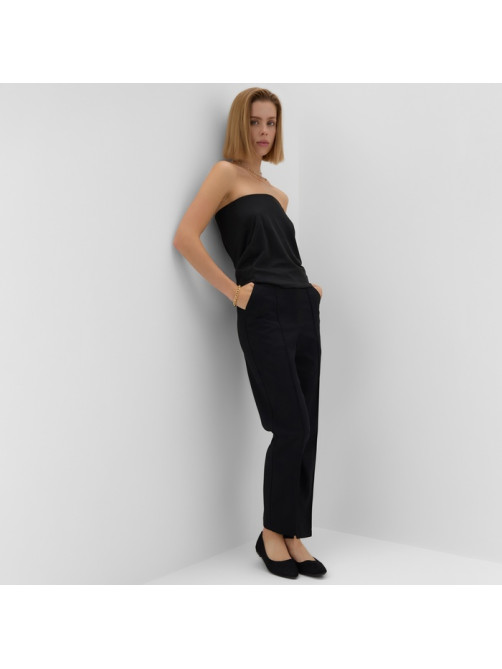 Брюки женские зауженные MINAKU: Casual Collection, чёрные, размер 42