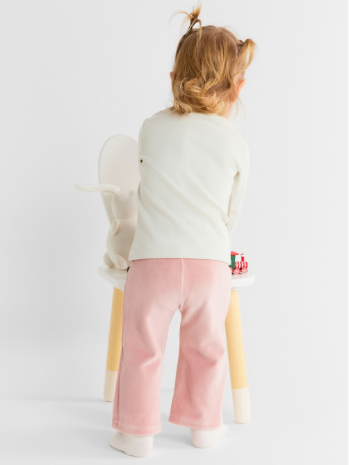 Брюки для девочки «Крошка Я» Plushy, р. 92-98 см, розовый