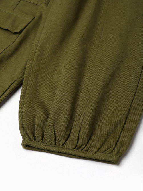 Брюки-карго детские KAFTAN, зелёные, рост 90 см