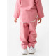 Брюки флисовые детские MINAKU: Fleece Soft, розовые, рост 122 см
