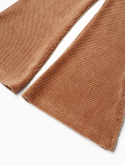Брюки детские вельветовые KAFTAN, размер 34 (122-128 см), коричневые