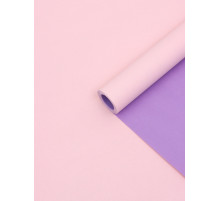 Бумага упаковочная крафт, двусторонняя, розовый, фиолетовый, 0.68×10±5% м